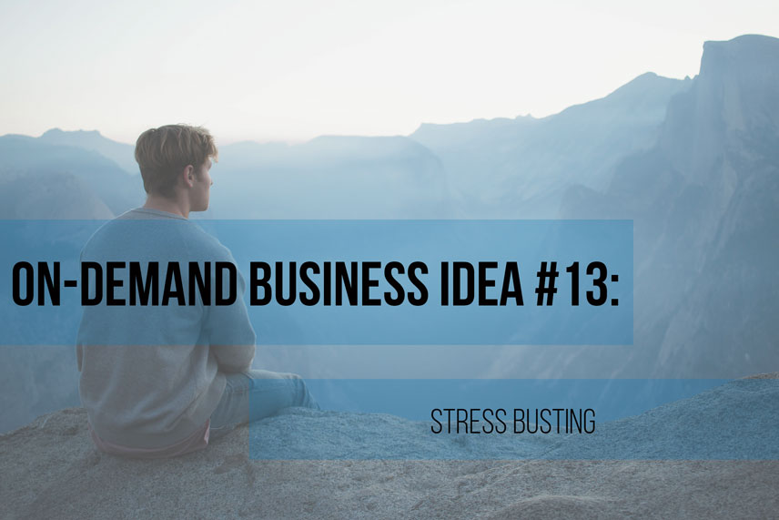 On-demand business idea #13: stress busting